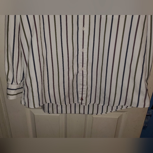5 for $20 | Nordstrom Classic Multicolored Striped Button Down Long Sleeve Shirt - Picture 4 of 15